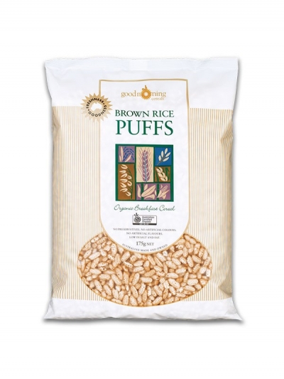 Good Morning Cereals Organic Rice Puffs Brown 175g
