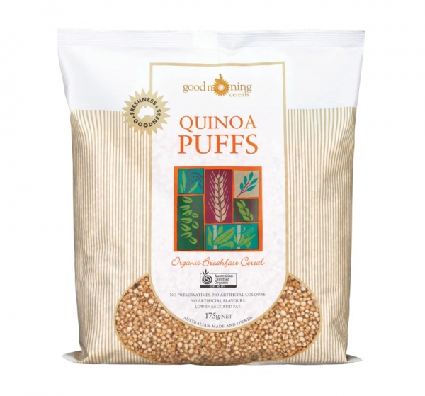Good Morning Cereals Organic Quinoa Puffs 175g