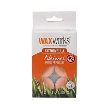 Waxworks Candle Citronella Tealights 12 Pack