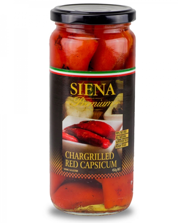 Siena Chargrilled Red Capsicum 450g