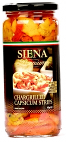Siena Chargrilled Capsicum Strips 450g