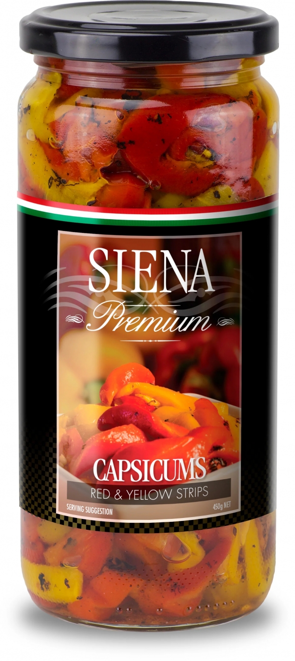 Siena Chargrilled Capsicum Strips 450g