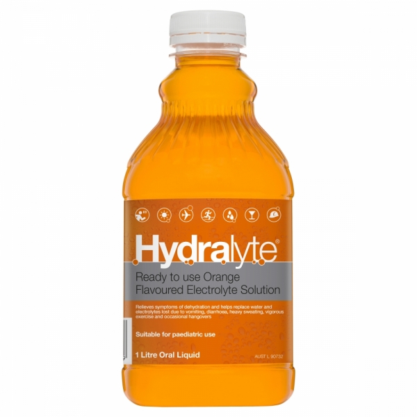 Hydralyte Ready To Use Liquid Orange 1lt