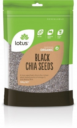 Lotus Organic Chia Seeds Black 500g