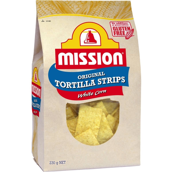 Mission Corn Chip White Corn Tortilla Strips 230g