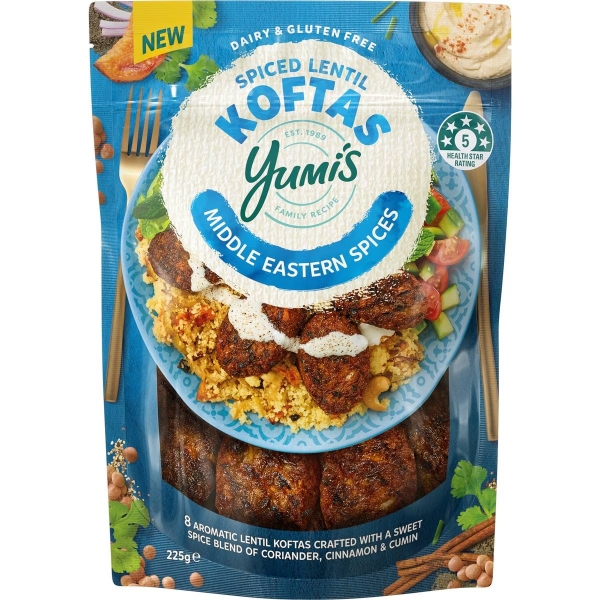 Yumi's Koftas Spiced Lentil Middle East Spices 225g