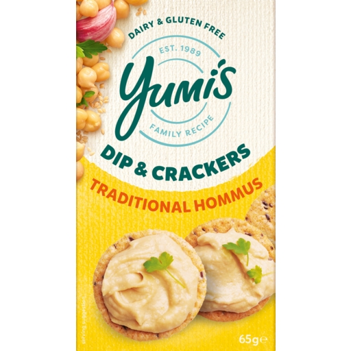 Yumi's Dip & Crackers Hommus 65g