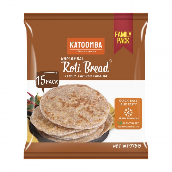 Supermarket Roti Katoomba Frozen Wholemeal Roti Bread 15 Pack 975g | Adelaide's Finest ...