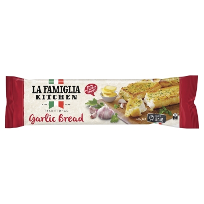 La Famiglia Kitchen Traditional Garlic Bread 400g