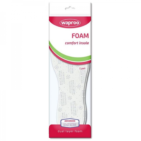 Waproo Foam Insole Silver Size 9
