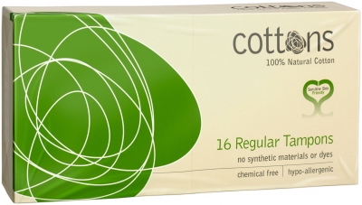 Cotton Hypo Allergenic Tampons Regular 16 Pack