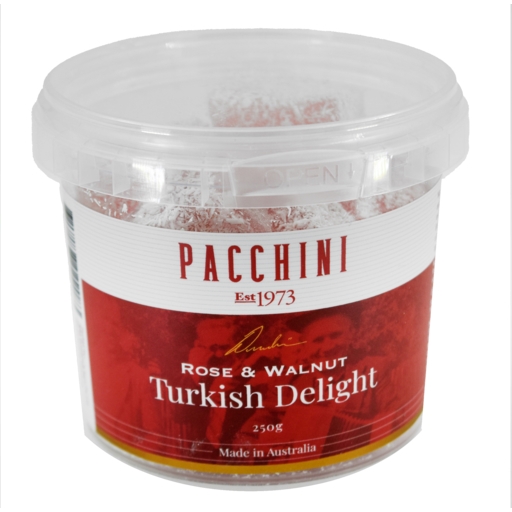 Pacchini Turkish Delight Rose Walnut 250g