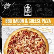 Bake Stone Deli Pizza BBQ Bacon & Cheese 500g