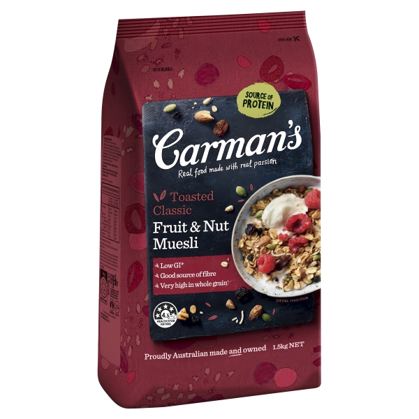 Carman's Toasted Muesli Classic Fruit & Nut 1.5kg