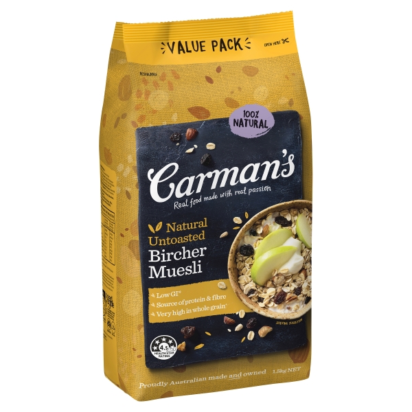 Carman's Muesli Natural Bircher 1.5kg