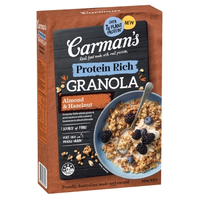 Carman's Protein Rich Granola Almond & Hazelnut 450ml