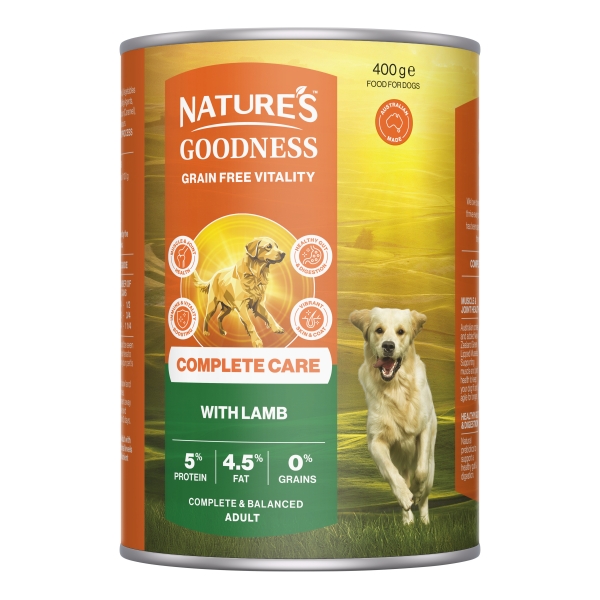 Natures Goodness Complete Care Dog Food Adult Lamb 400g