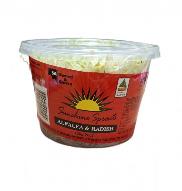Sunshine Sprouts Alfalfa & Radish 125g