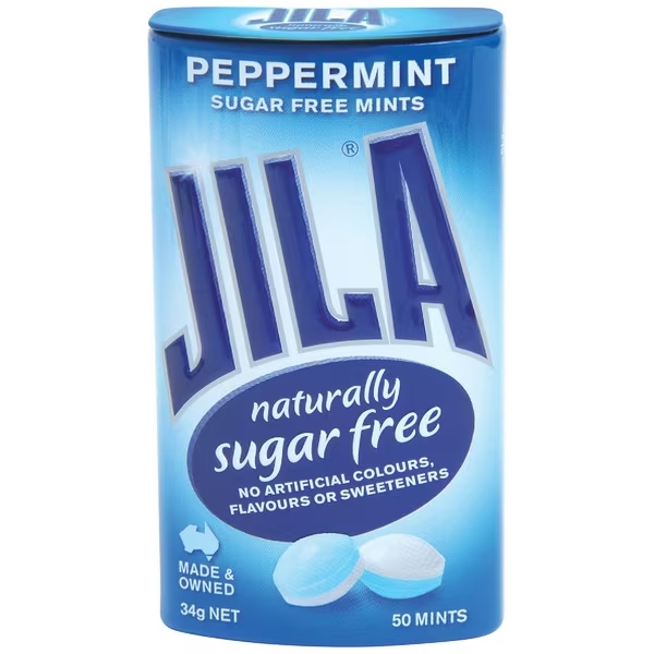 Jila Mints Peppermint Sugar Free 34g
