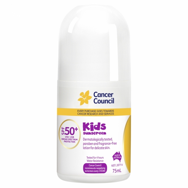 Cancer Council Sunscreen Roll On Kids SPF 50+ 75ml