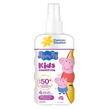 Cancer Council Sunscreen Spray Peppa Pig SPF 50+ 200ml