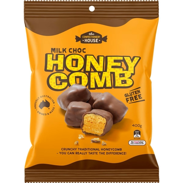 The Confectionery House Milk Choc Honeycomb 400g