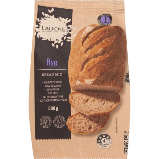 Laucke Bread Mix Rye 500g