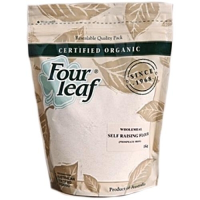 Four Leaf Organic Wholemeal Self Raising Flour 1kg