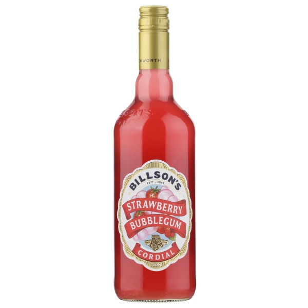 Billson's Cordial Strawberry Bubblegum 700mL