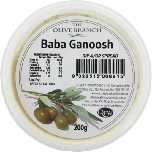 Olive Branch Baba Ganoosh Dip 200g