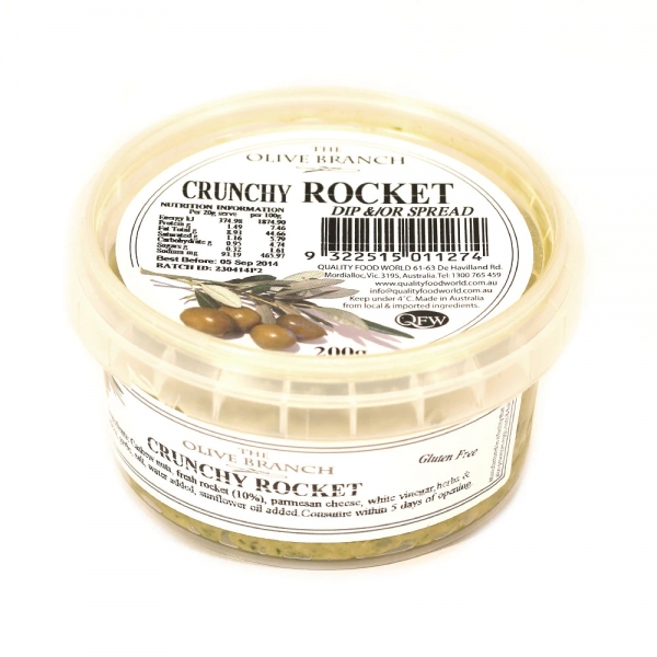The Olive Branch Crunchy Rocket Dip 200g