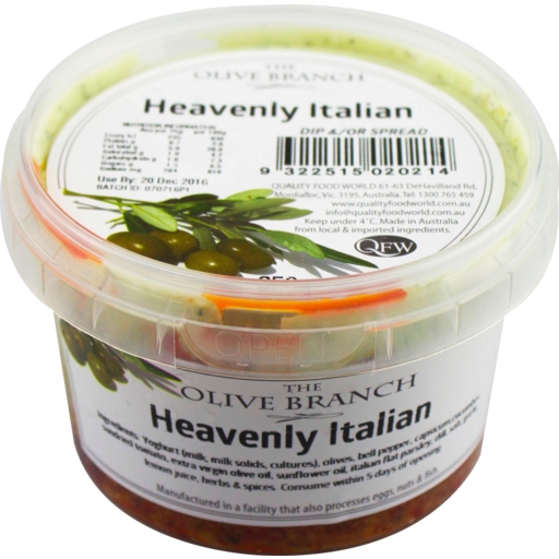 Olive Branch Dip Heavenly Italian 250g