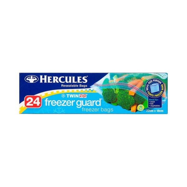 Hercules Freezer Guard Freezer Bags 24 Pack
