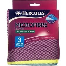 Hercules Microfibre Mesh Cloths 3 Pack
