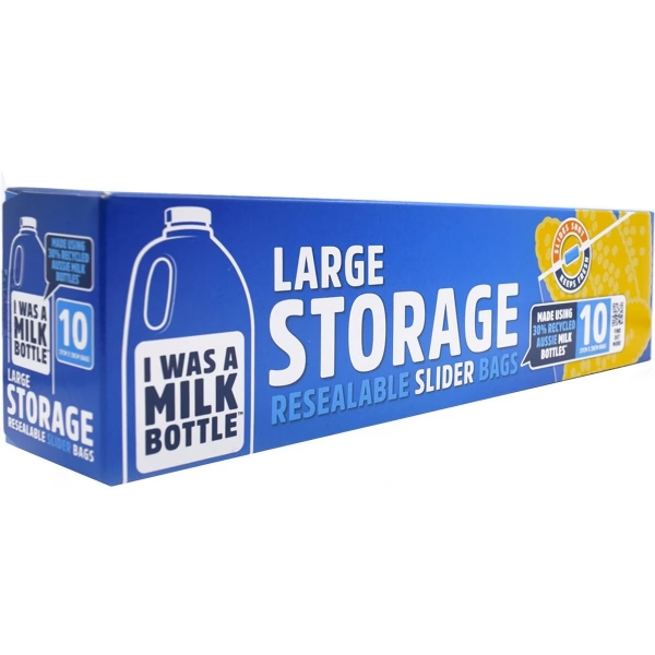 I Was A Milk Bottle Storage Bag Large 10 Pack