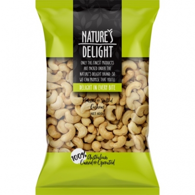 Nature's Delight Cashews Salted 400g