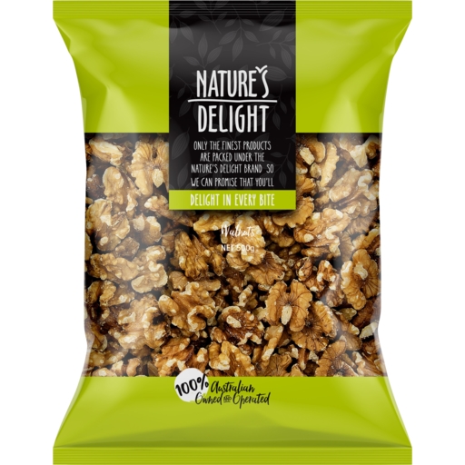 Nature's Delight Walnuts Raw 500g