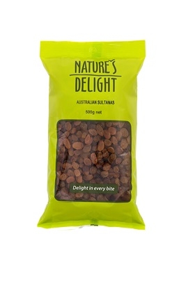 Nature's Delight Australian Sultanas 500g