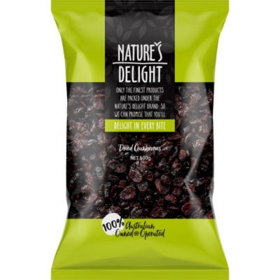 Nature's Delight Cranberries 500g