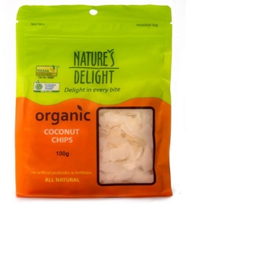 Nature's Delight Organic Coconut Chips 100g