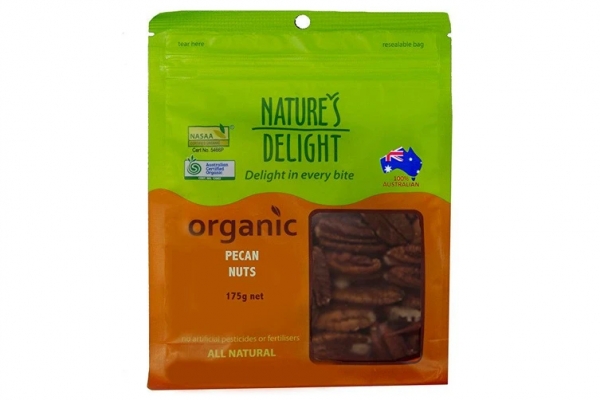 Nature's Delight Organic Pecan Nuts 175g