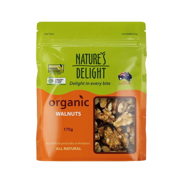 Nature's Delight Organic Walnuts 175g