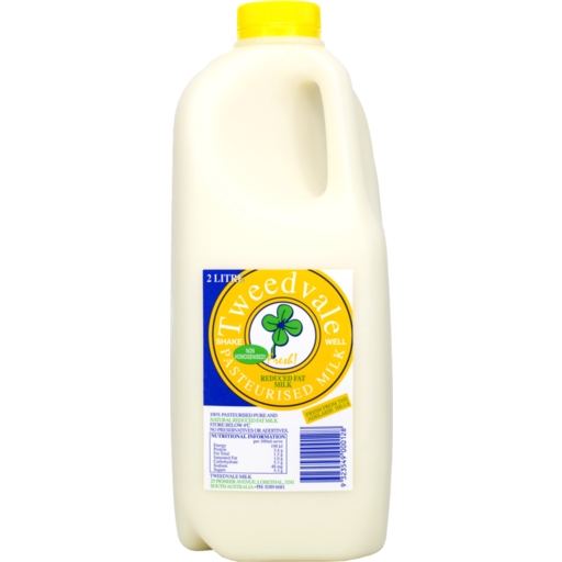 Tweedvale Reduced Fat Milk Unhomogenised 2lt