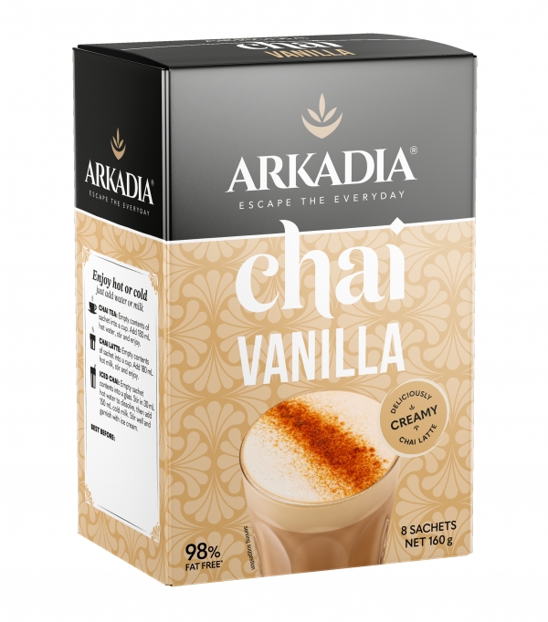 Arkadia Sachets Chai Vanilla 8 Pack 160g