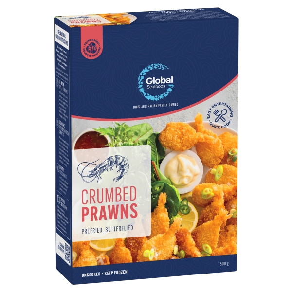 Global Crumbed Prawn Cutlets 500g