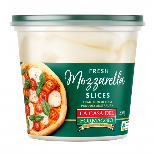 La Casa Del Fromaggio Fresh Mozarella Slices 200g