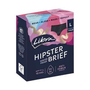 Libra Period Proof Underwear Hipster Large 1 Pack