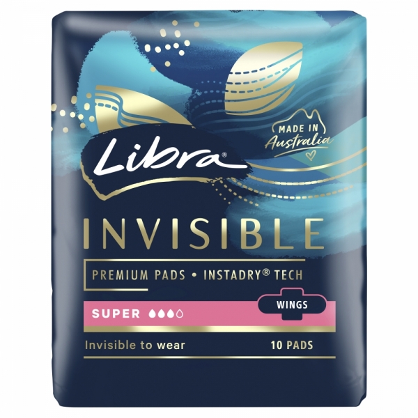 Libra Invisible Pads Super Wings 10 Pack 