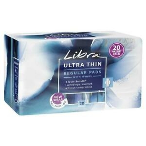 Libra Ultra Thin Pads Regular With Wings 20 Pack