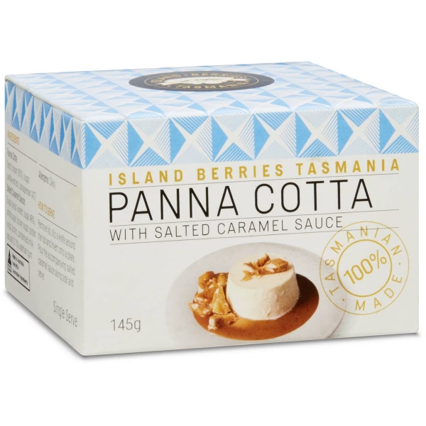 Island Berries Panna Cotta With Salted Caramel Sauce 145g